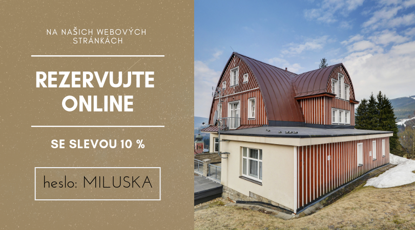 Villa Miluška, rezervace online se slevou 10 %